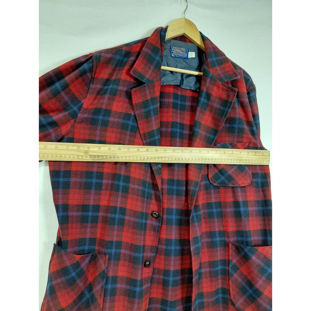 Vintage Pendleton Virgin 100% Wool Flannel Heavy Shirt Jacket Men Size XL - Picture 6 of 10